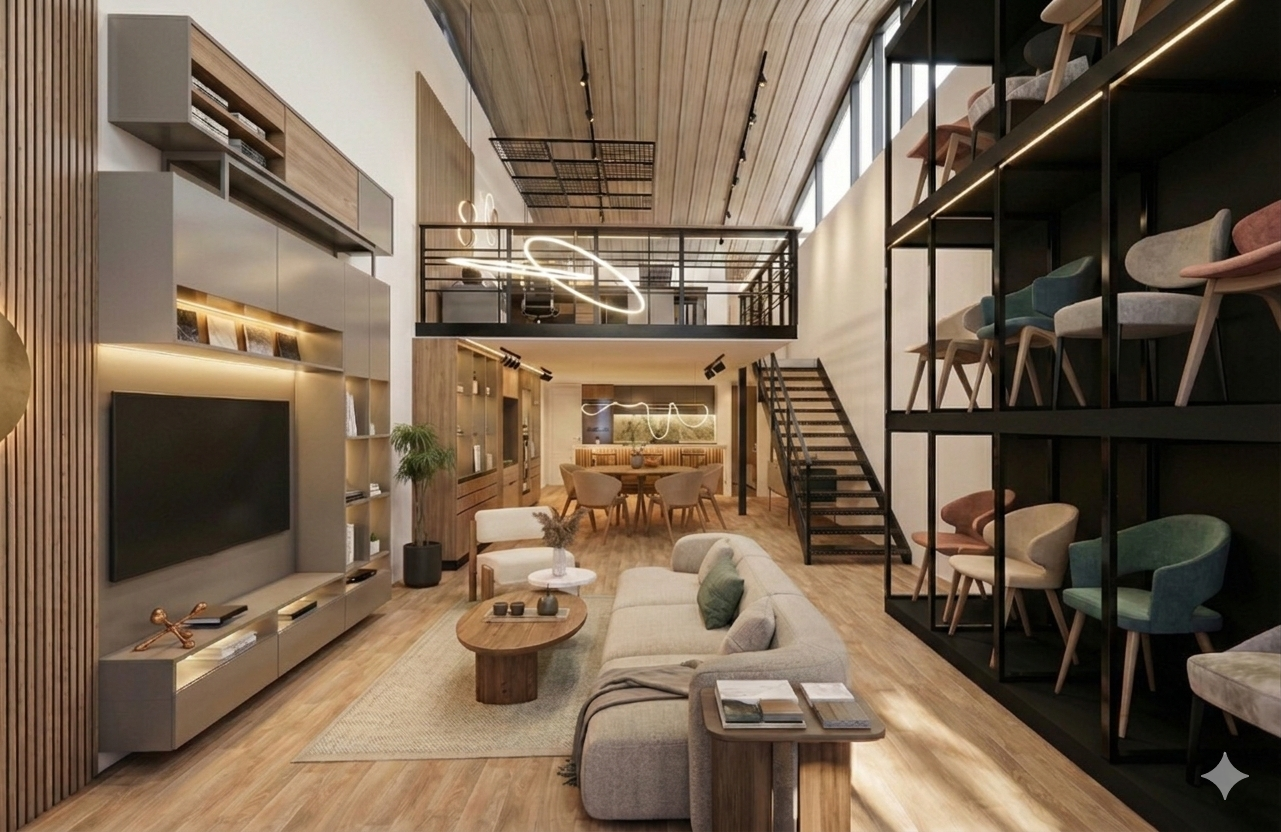 Interiorismo Showroom Comercial